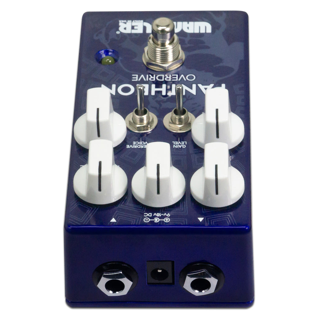 Wampler Pantheon overdrive pedal angled view of enclosure