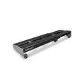D'Addario XPND 1 small black telescoping guitar pedalboard angled view