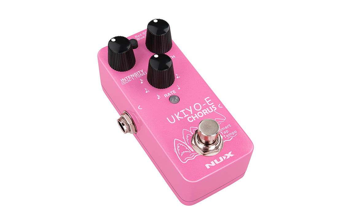 NUX NCH-4 Ukiyo-E chorus mini pedal — angled view