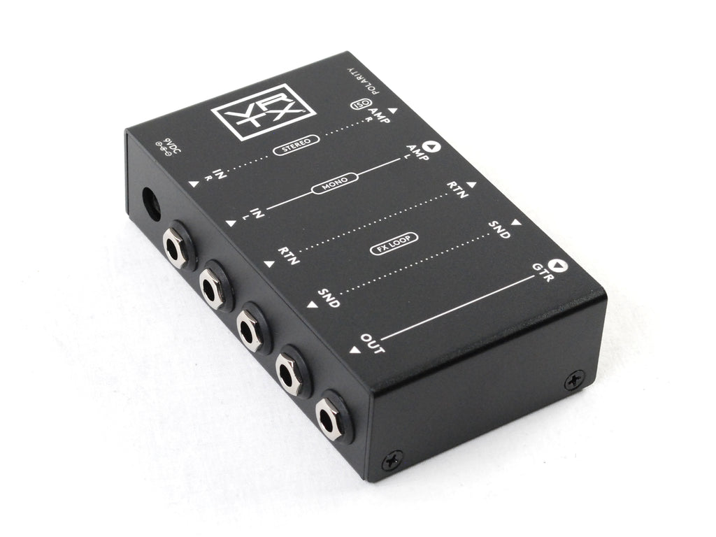 Used Vertex Buffer Interface pedalboard buffer — side jacks view
