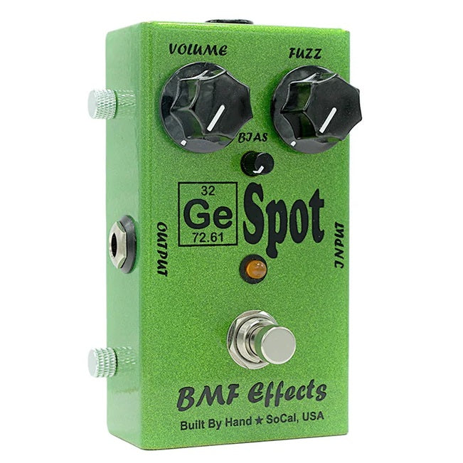 BMF Effects Ge Spot germanium fuzz pedal — angled view