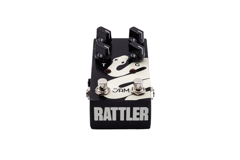 JAM Pedals Rattler Bass mk.2 distortion pedal - footswitch view