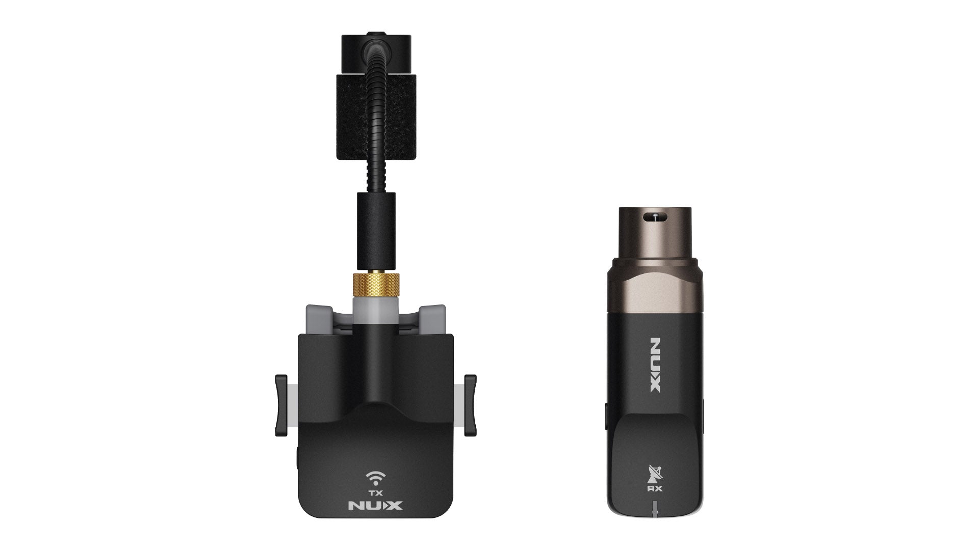 NUX B-6 wireless saxophone microphone system — clamp on saxophone bell