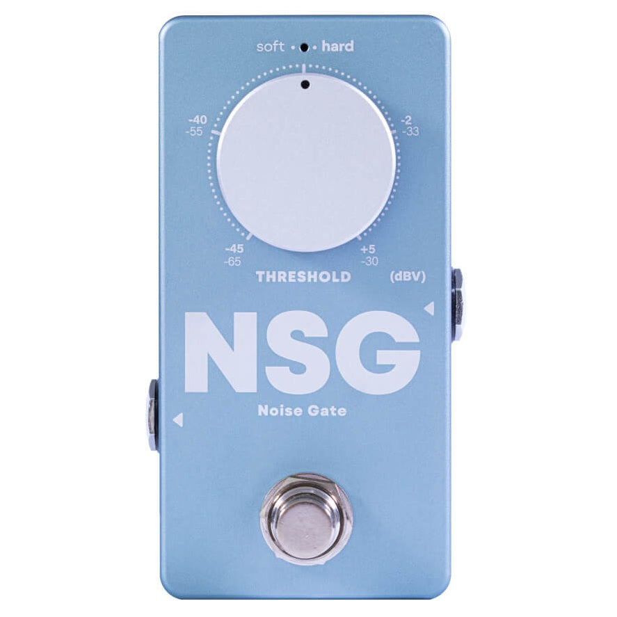 Darkglass NSG Noise Gate bass pedal — footswitch and jack detail