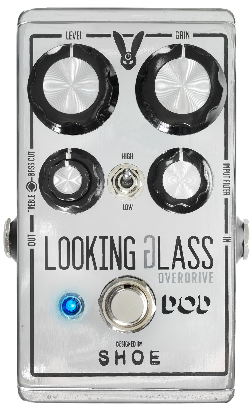 DOD Looking Glass overdrive pedal — top view
