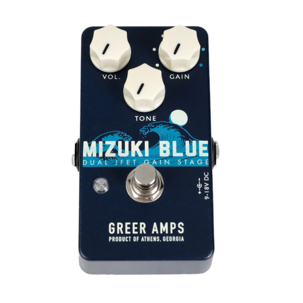 New Greer Amps Mizuki Blue Dual JFET Gain Stage Overdrive Guitar Effects Pedal