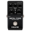 Used NUX Metal Core Deluxe MKII distortion pedal in black front view