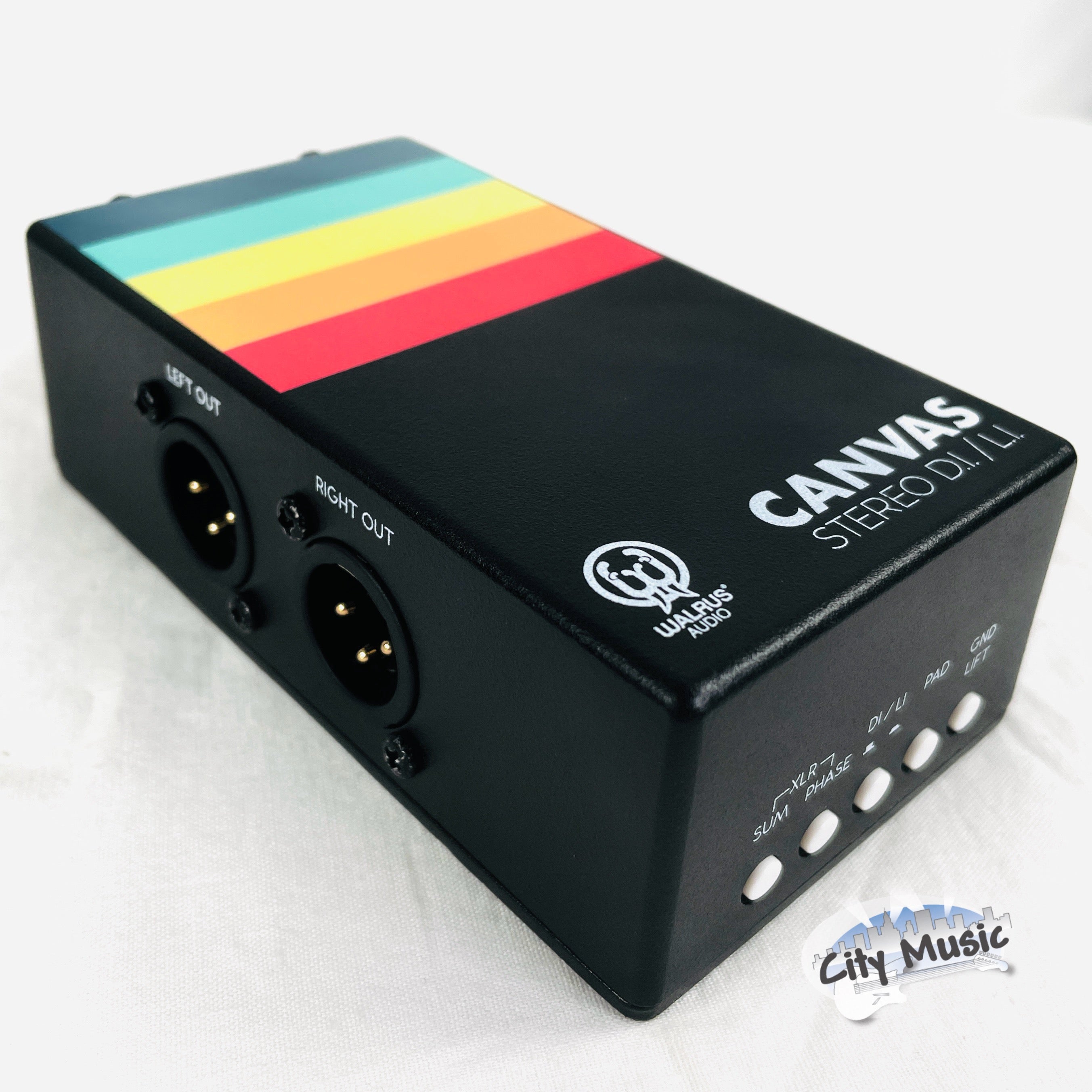 Walrus Audio Canvas Stereo DI Box — rear showing XLR outputs