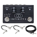 Pigtronix Infinity 2 double looper pedal with included patch and guitar cables