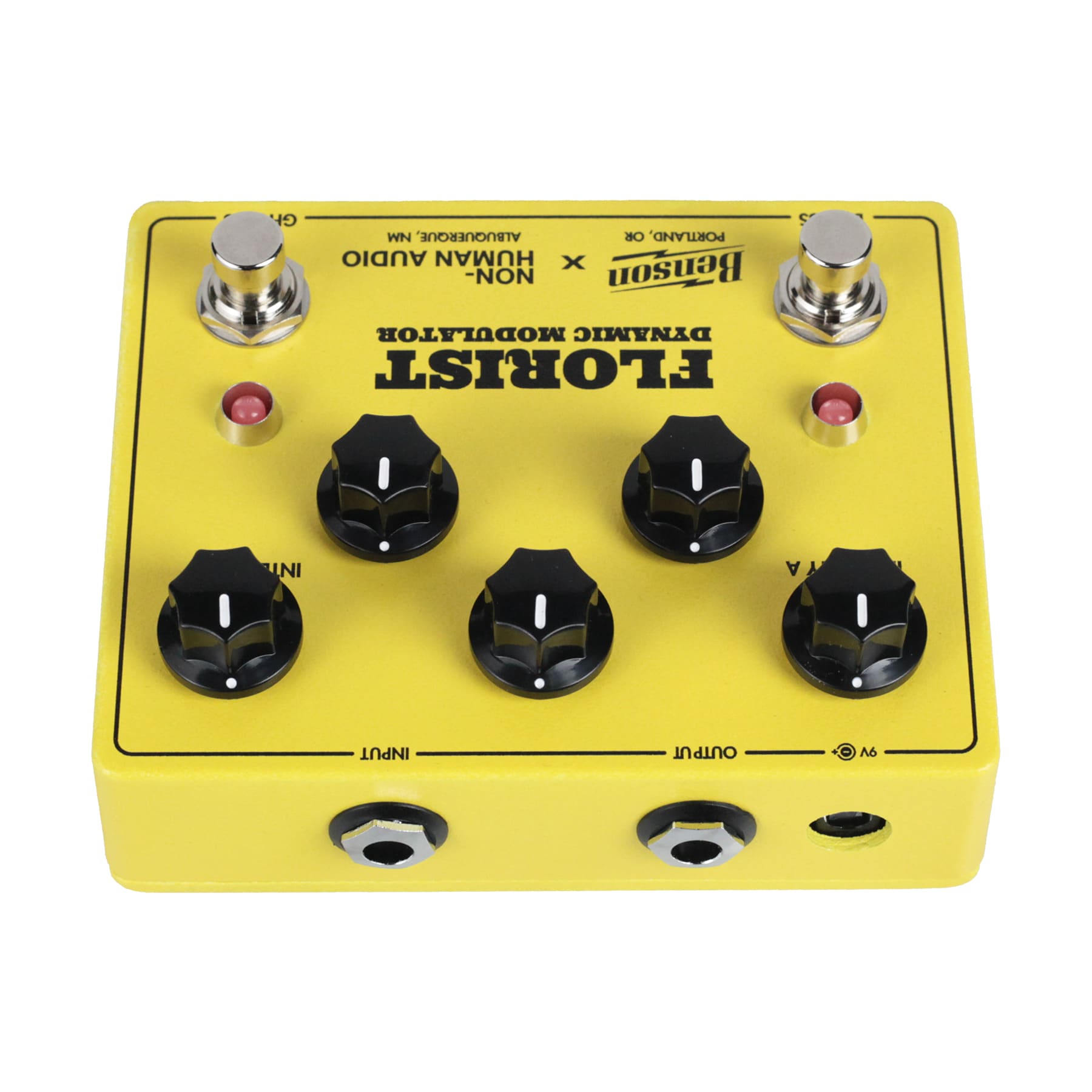 Benson Florist Dynamic Modulator pedal — controls detail
