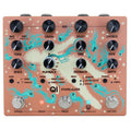 Walrus Audio Qi Etherealizer multi-effect pedal — terracotta top with Yvette Young artwork