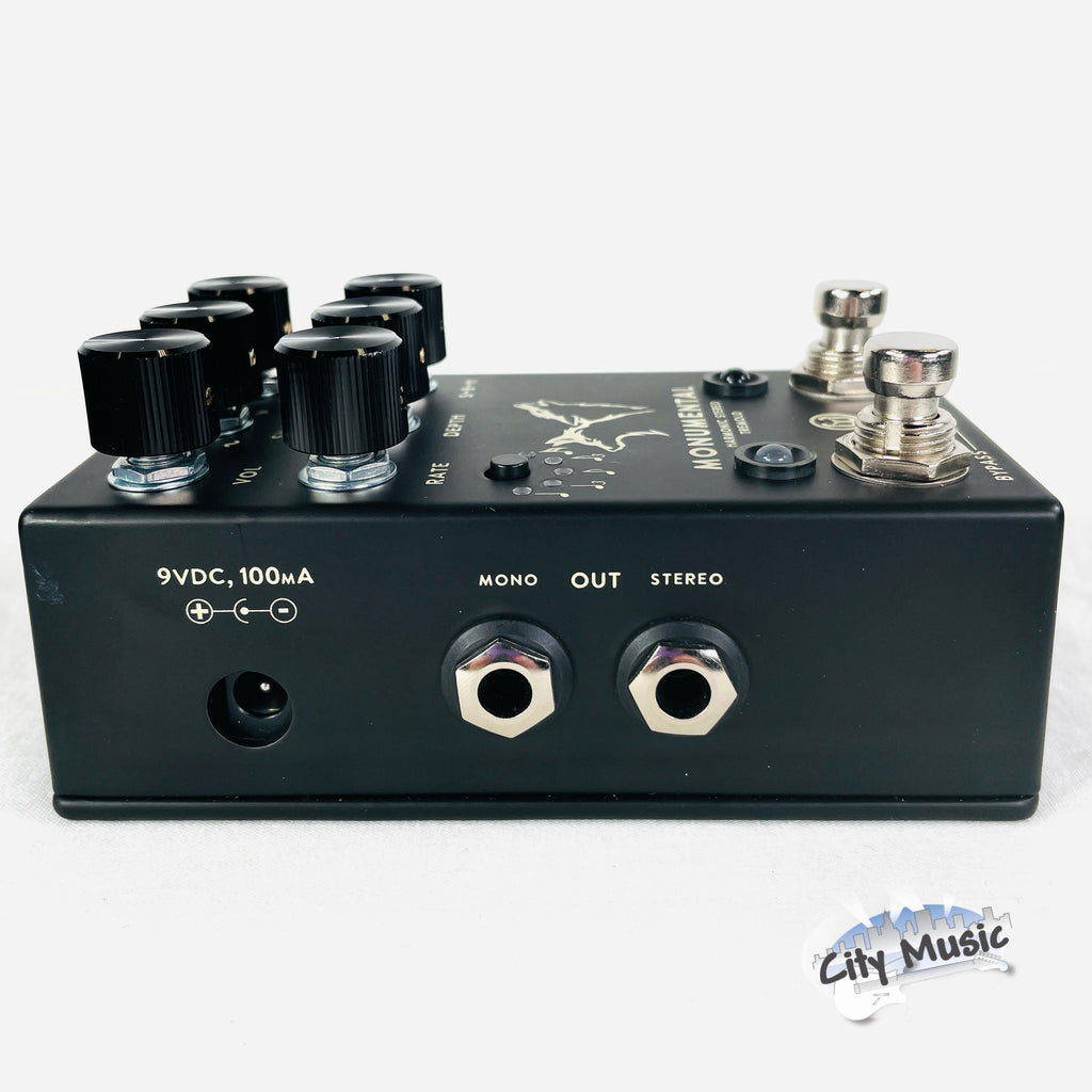 Used Walrus Audio Monumental tremolo pedal — base and serial label