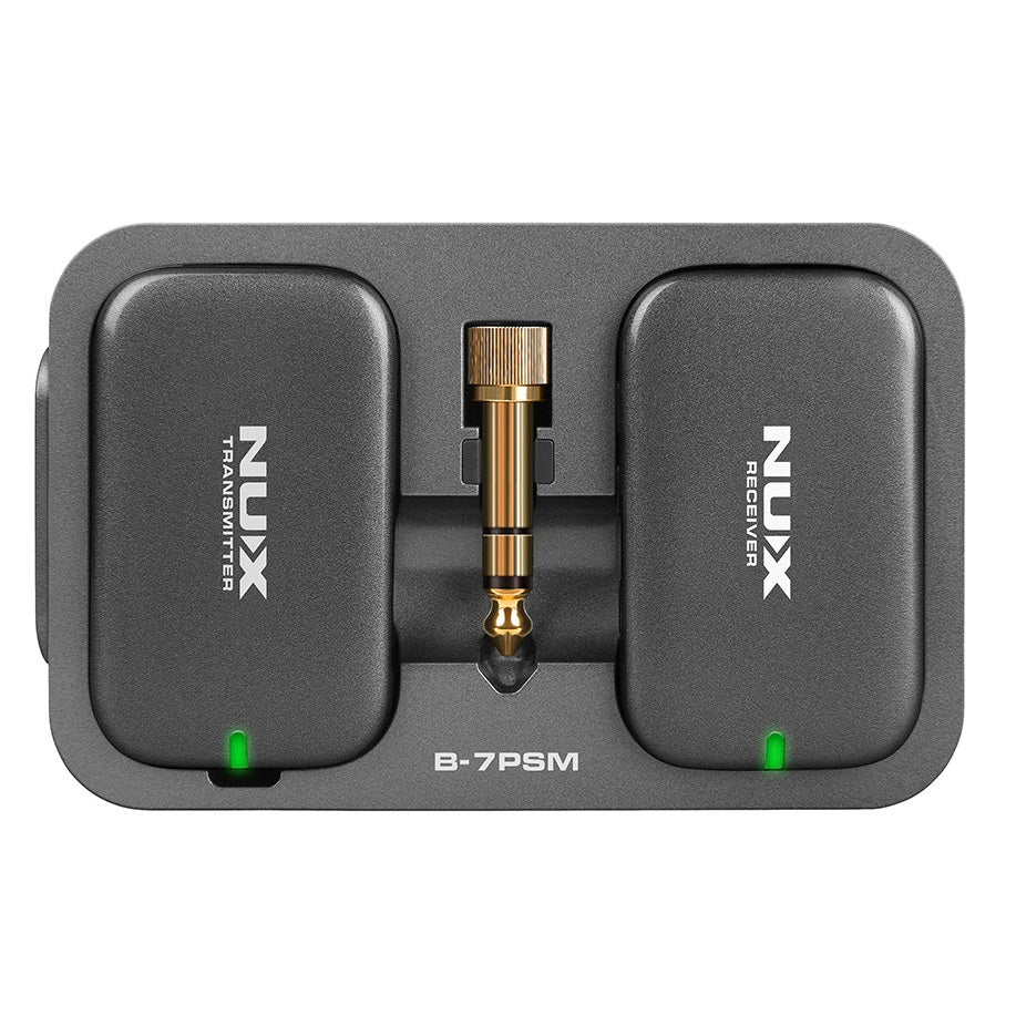 NUX B-7PSM wireless in-ear monitor system — charging case front view