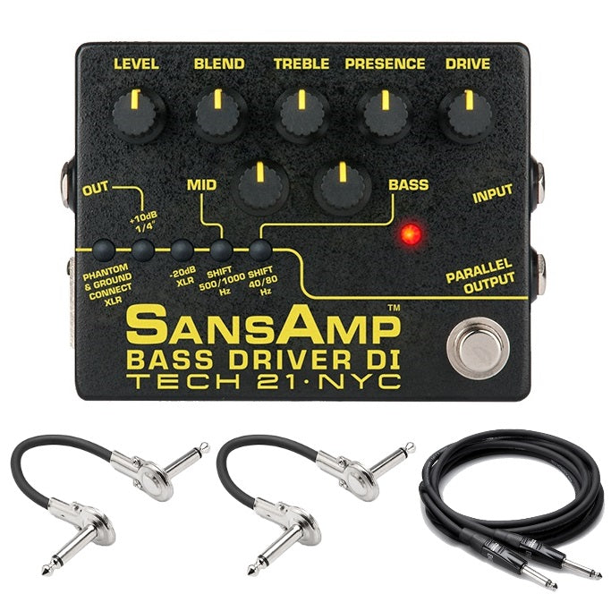 Tech 21 SansAmp Bass Driver DI V2 bass pedal — control panel detail