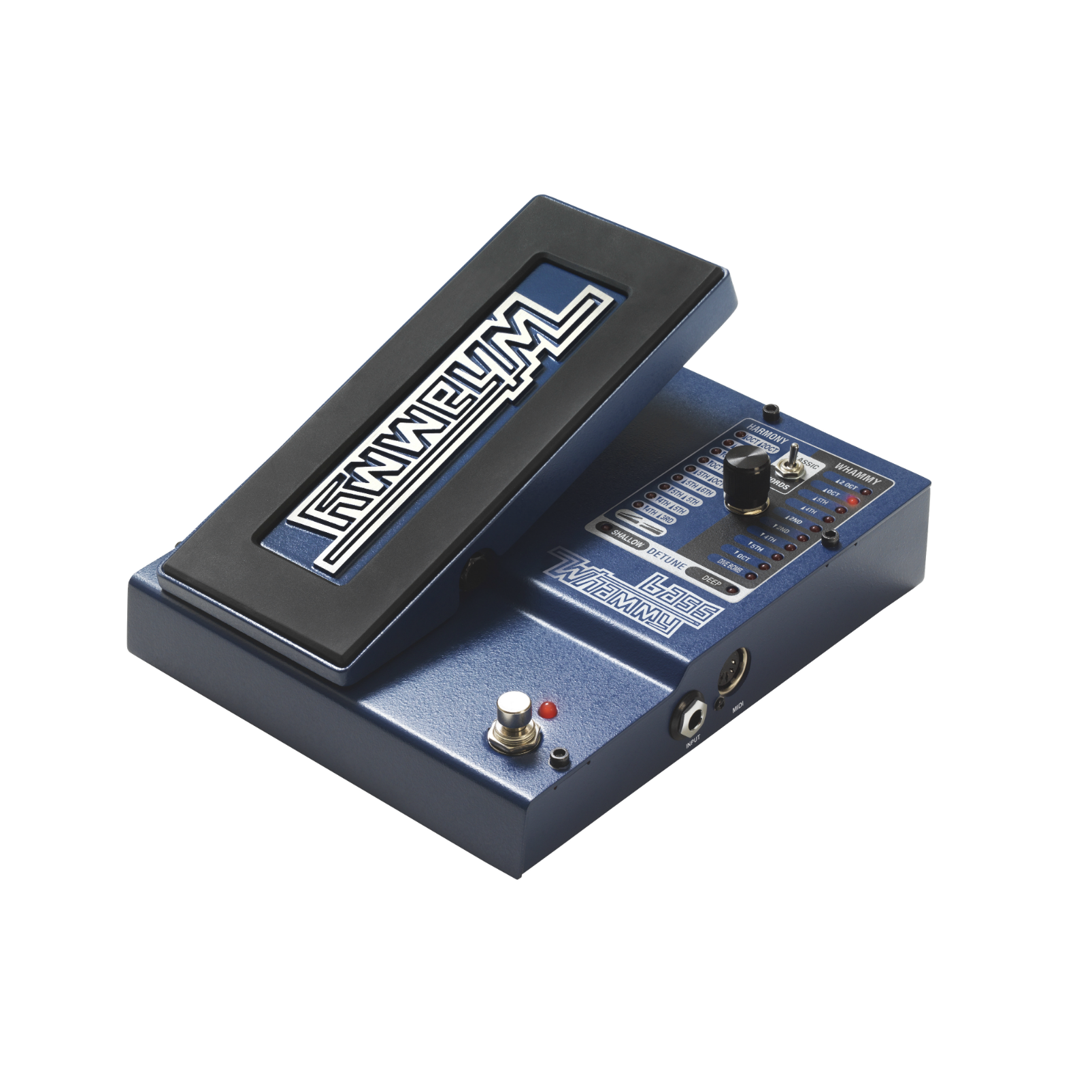 DigiTech Bass Whammy pitch shift pedal — rear panel view