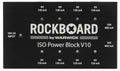 RockBoard ISO Power Block V10 pedal power supply - black top view with outputs
