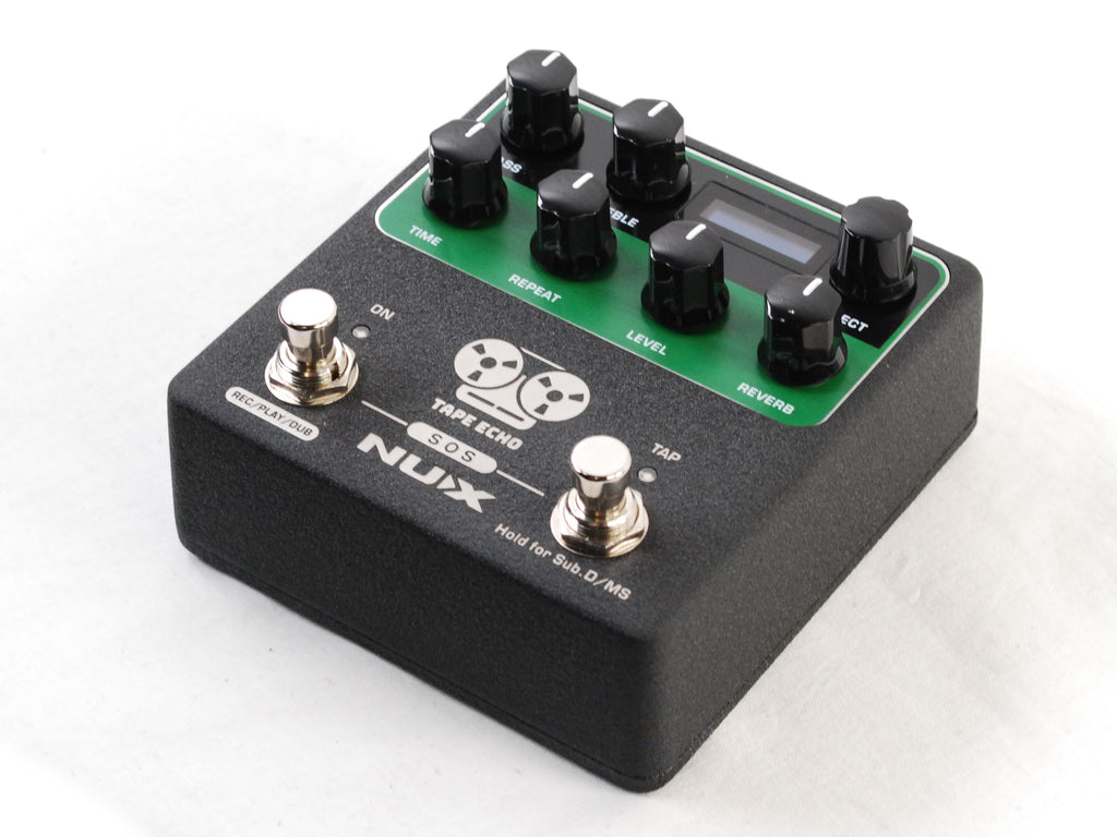 Used NUX NDD-7 Tape Echo pedal — footswitches and connections