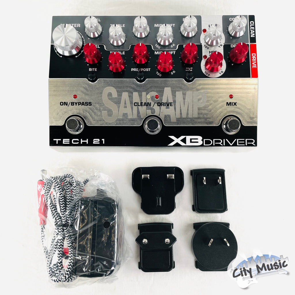 Tech 21 SansAmp XB Driver bass preamp pedal — detail view