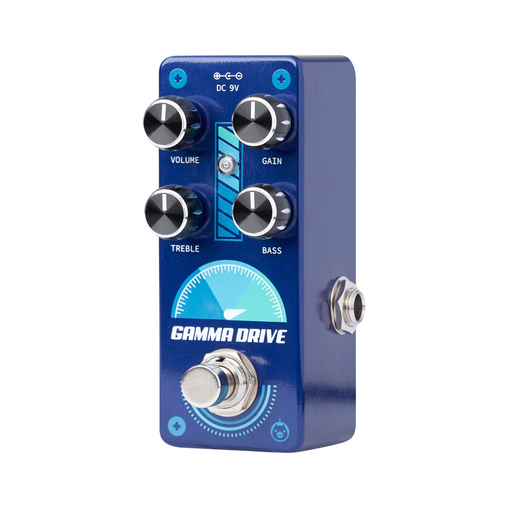 Pigtronix Gamma Drive — footswitch close-up