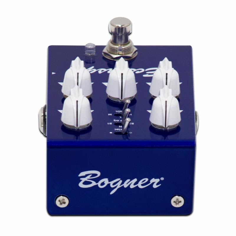 Bogner Mini Ecstasy Blue overdrive pedal — detail view