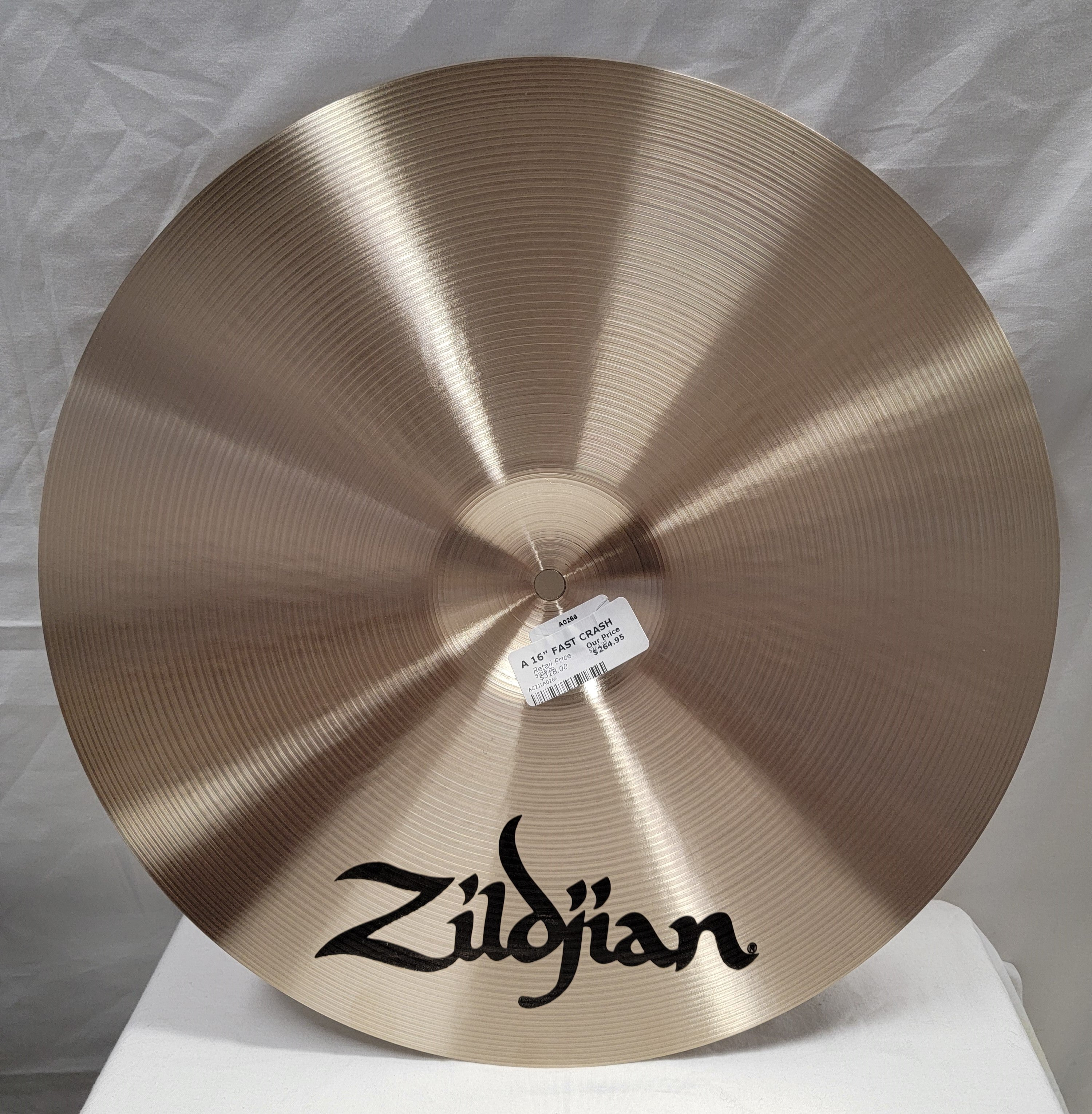 Zildjian A Fast Crash 16 inch — lathing detail