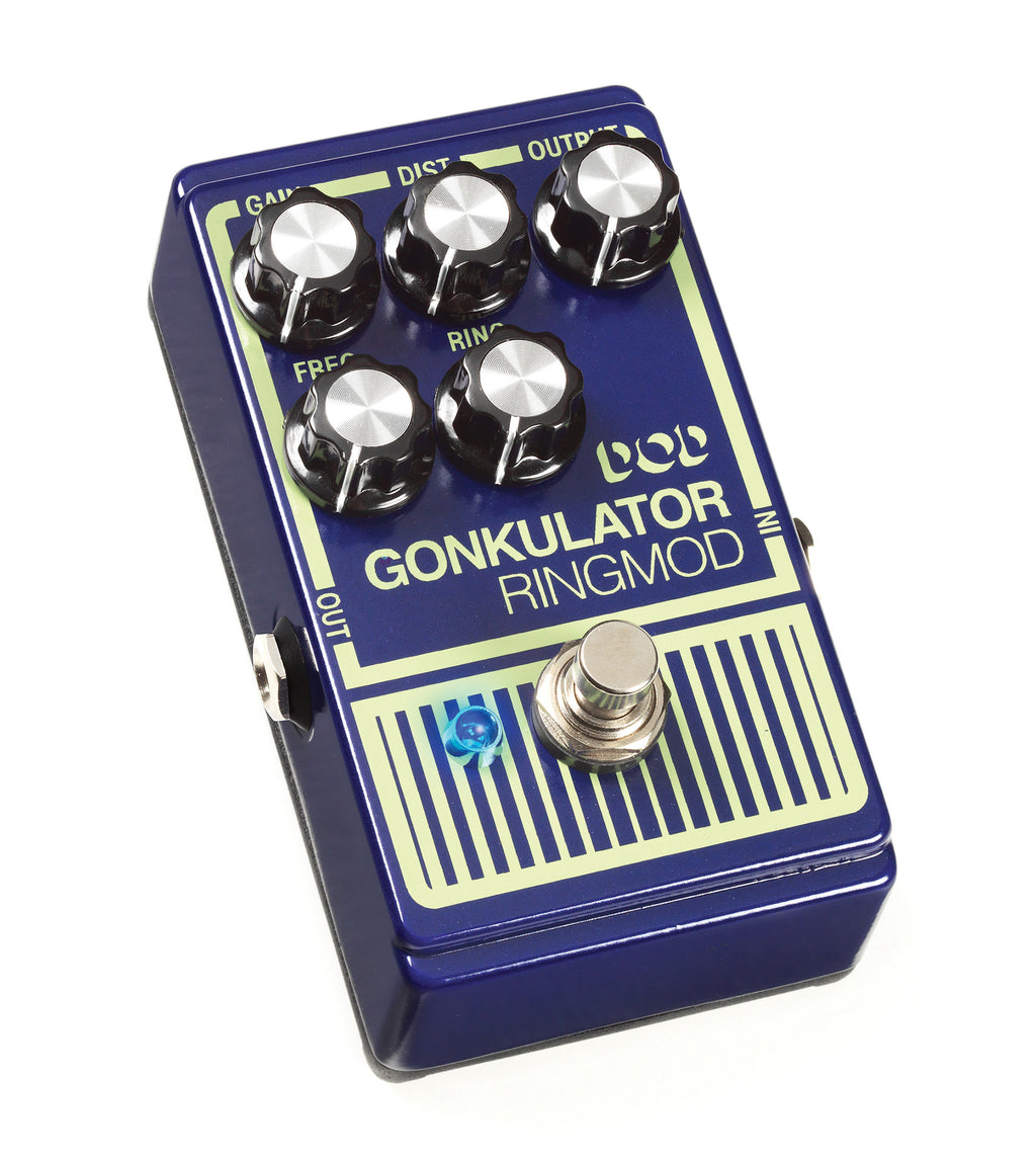 DOD Gonkulator ring modulator pedal — side view