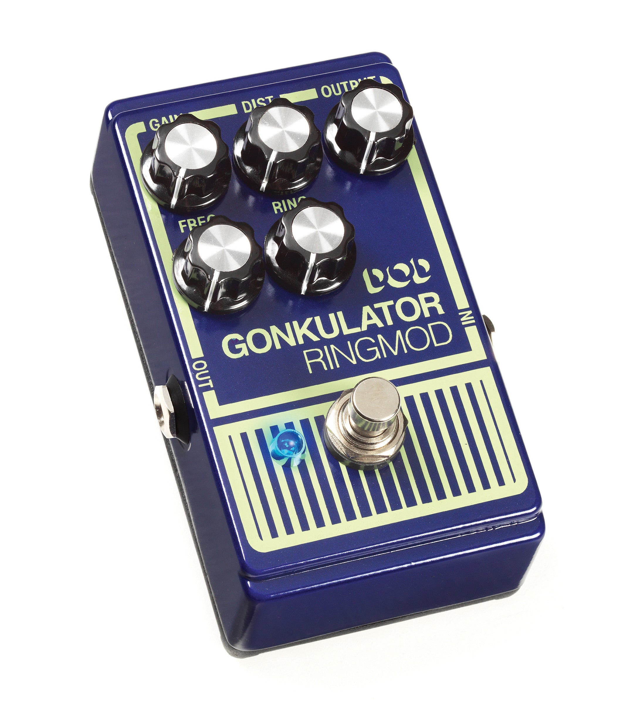 DOD Gonkulator ring modulator pedal — side view