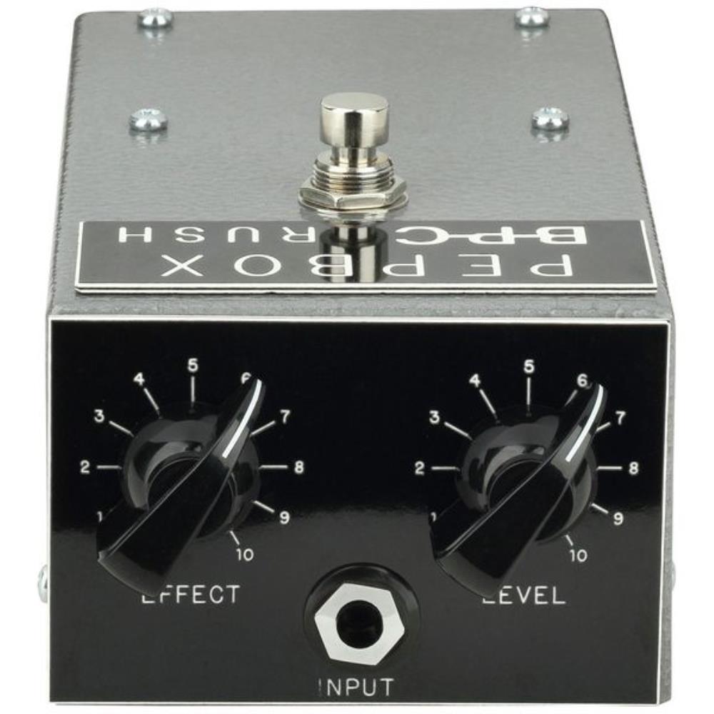 British Pedal Company Pepbox Rush fuzz pedal — enclosure detail