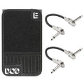 DOD Mini Expression pedal — black enclosure with patch cables