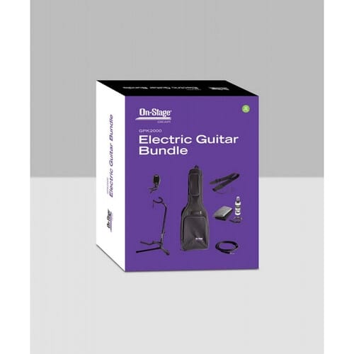 On-Stage GPK2000 bundle — XCG-4 guitar stand