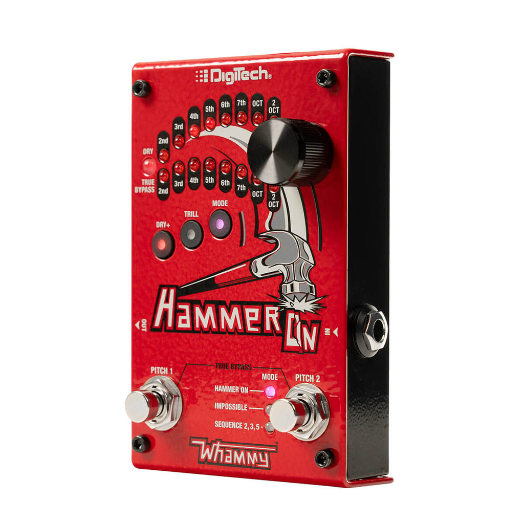 DigiTech HammerOn pitch shifter pedal — footswitch detail