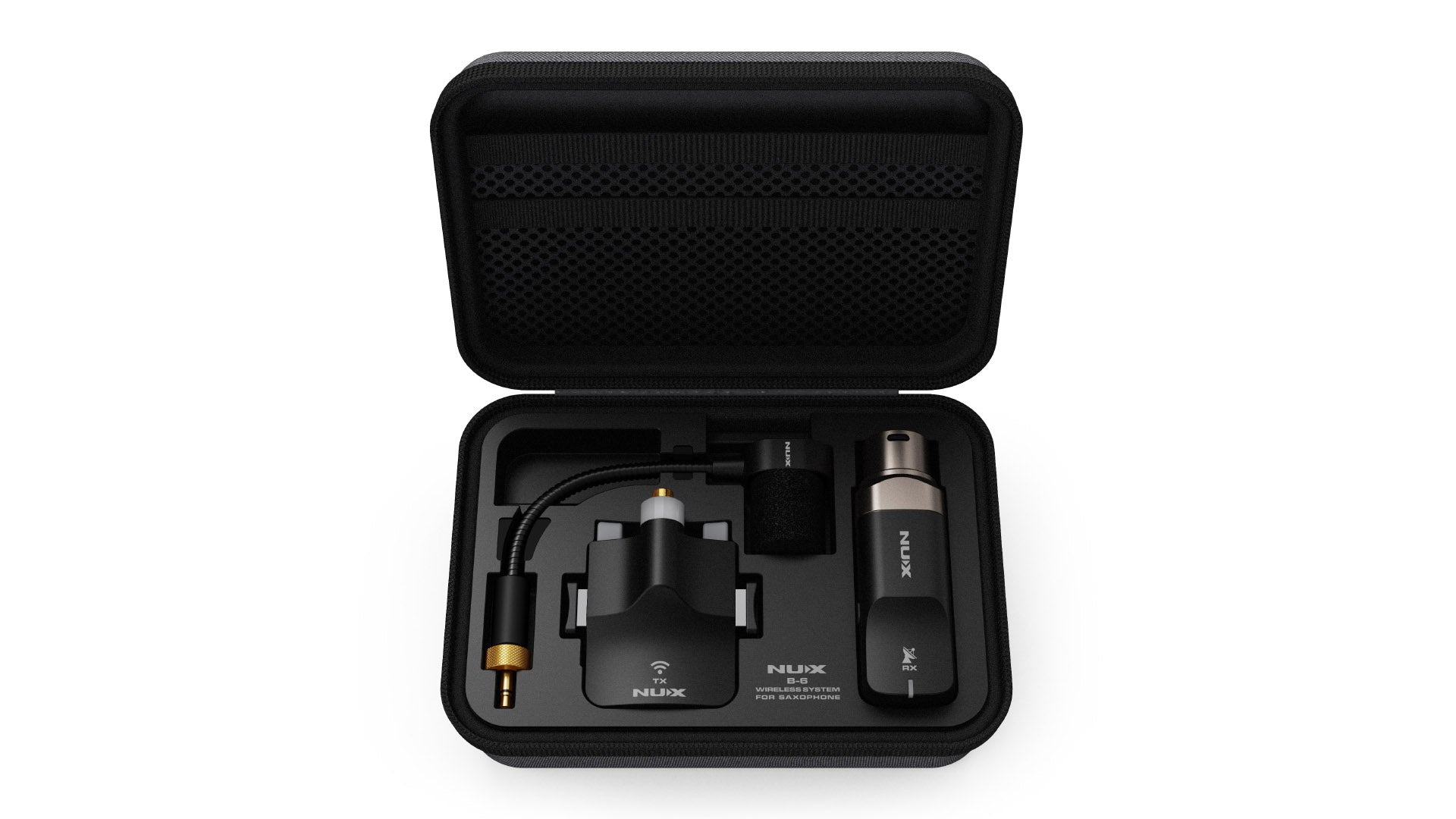 NUX B-6 wireless saxophone microphone system — XLR receiver unit