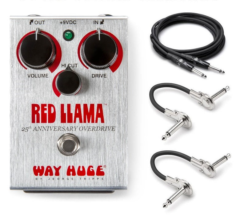 New Dunlop Way Huge WHE206 Electronics Red Llama 25th Anniversary Overdrive!