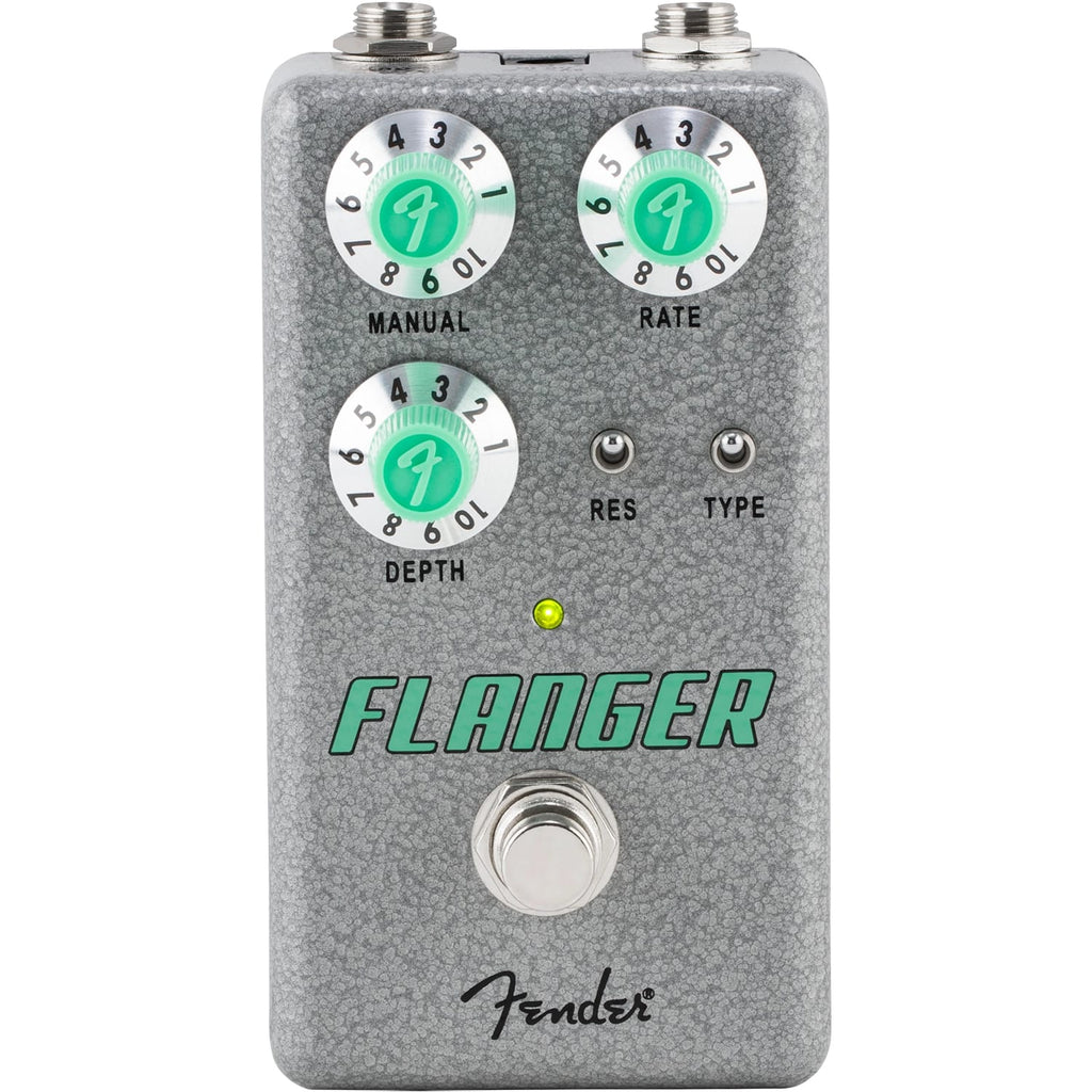 Fender Hammertone Flanger pedal — Manual, Rate, Depth knobs and switches