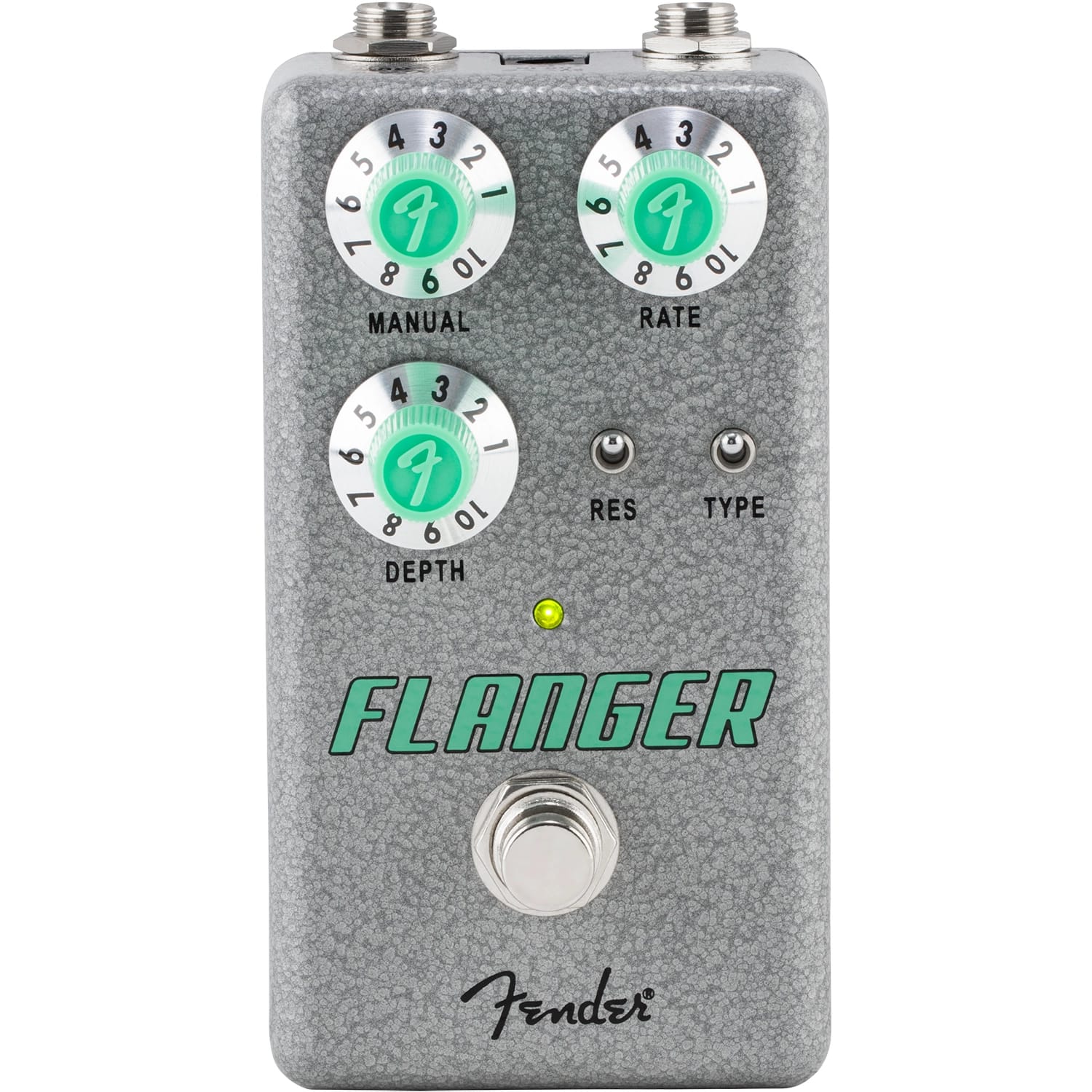 Fender Hammertone Flanger pedal — Manual, Rate, Depth knobs and switches