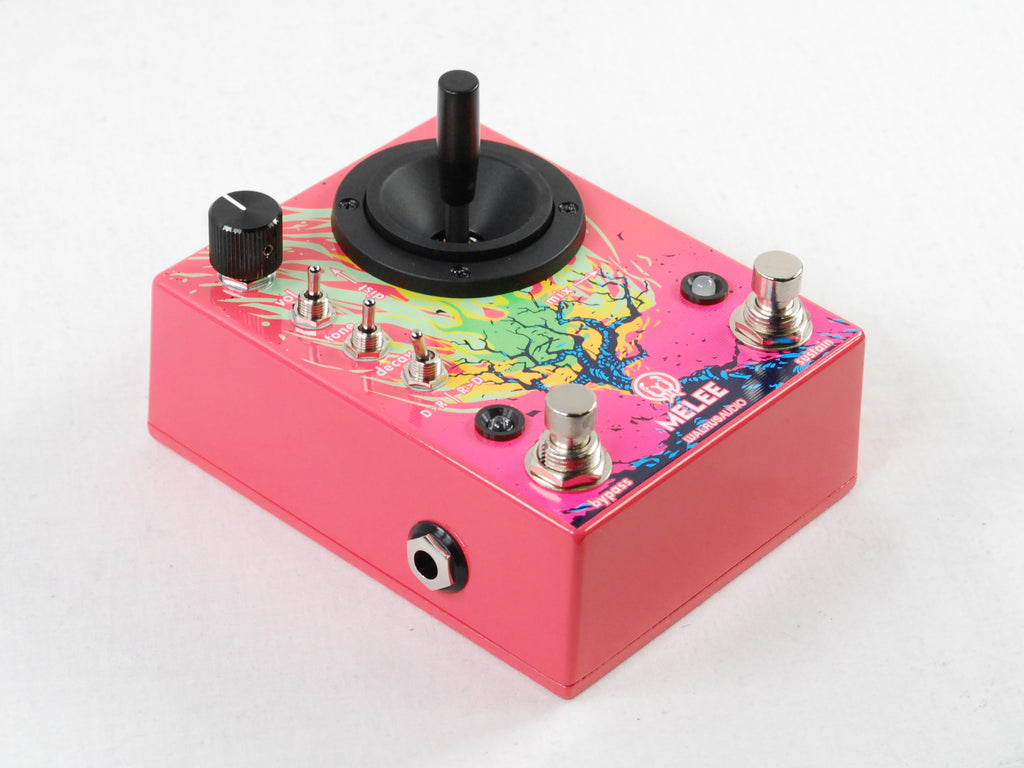 Walrus Audio Melee Wall of Noise pedal — angled view, joystick detail