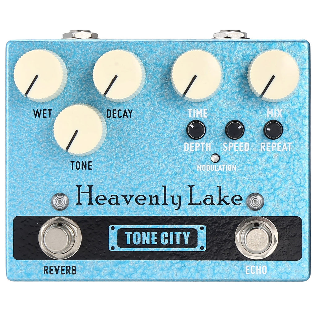 Tone City Heavenly Lake delay reverb — knobs and modulation detail