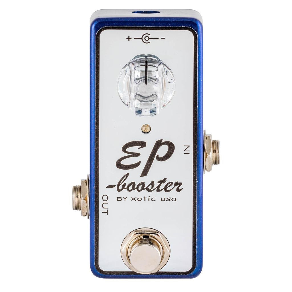 Xotic EP Booster Limited Edition Blue — with special pedal board mounting plate included