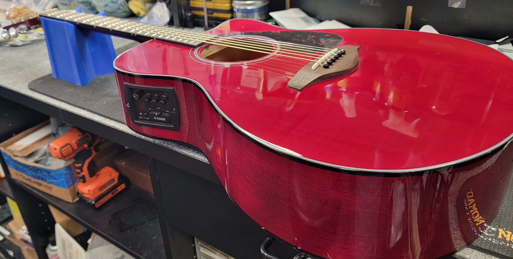 Yamaha FSX800C acoustic-electric guitar - full body angled