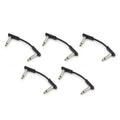 RockBoard Flat Patch Cable 5 cm 1.97" Black 5 Pack For Guitar Effects Pedals