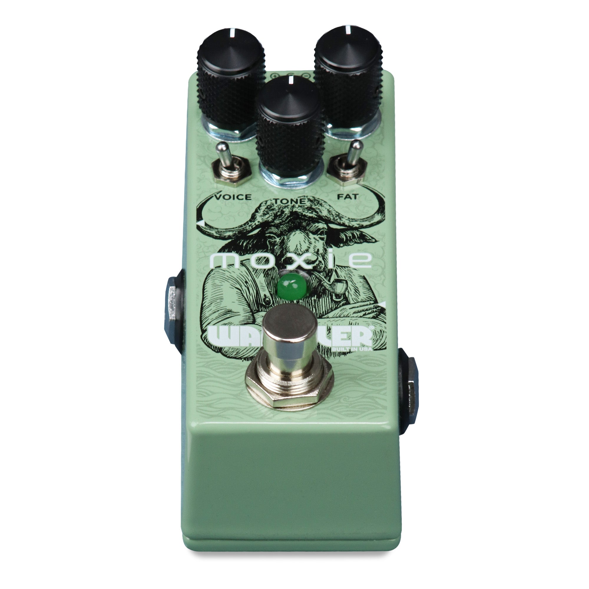 Wampler Moxie overdrive pedal — angled side view