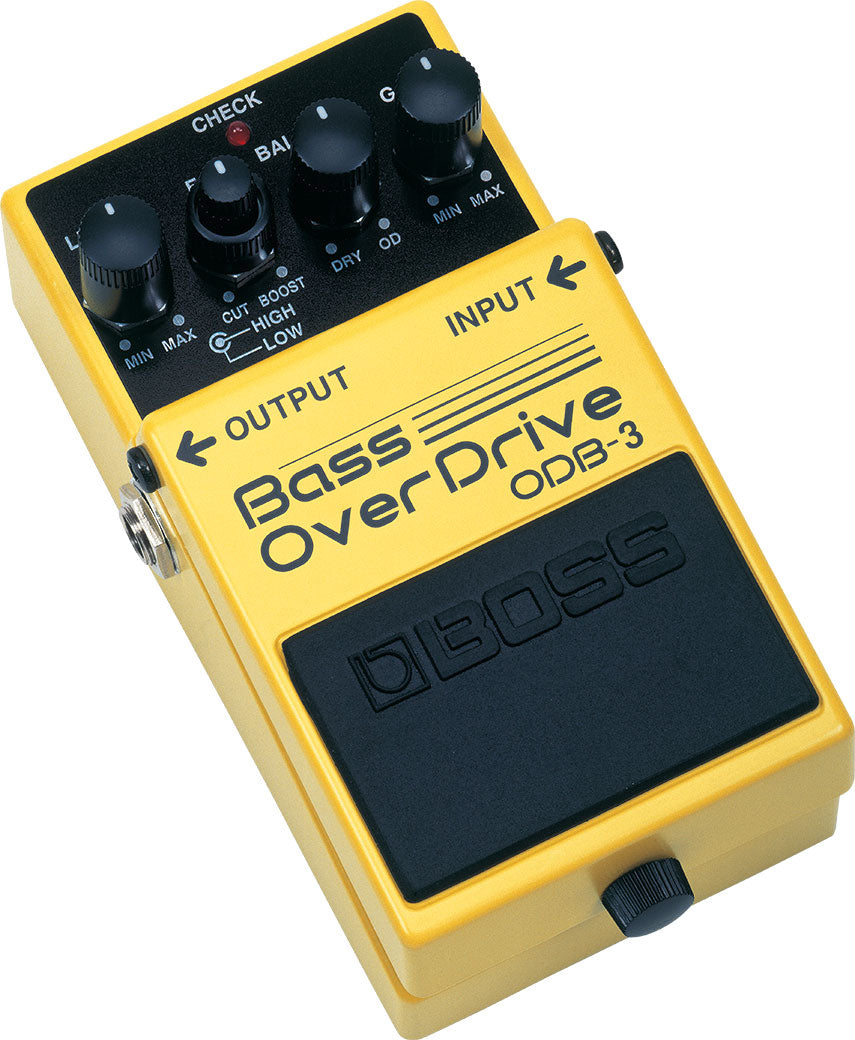 Boss ODB-3 Bass OverDrive guitar pedal — side view