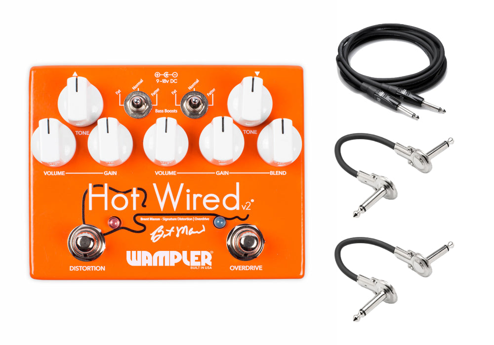 New Wampler Brent Mason Signature Hot Wired V2 Overdrive Guitar Effects Pedal