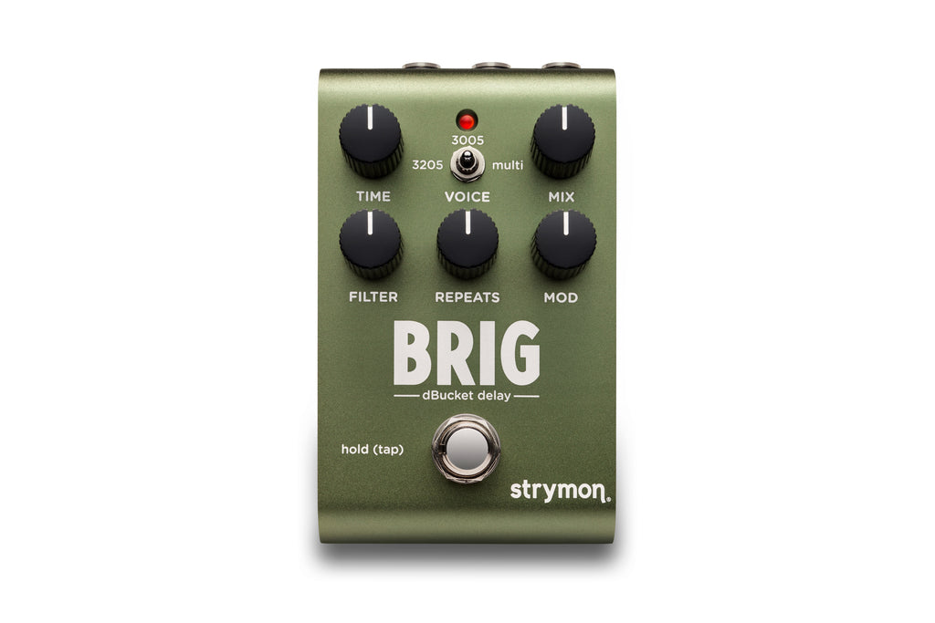 Strymon Brig analog delay pedal — angled product view