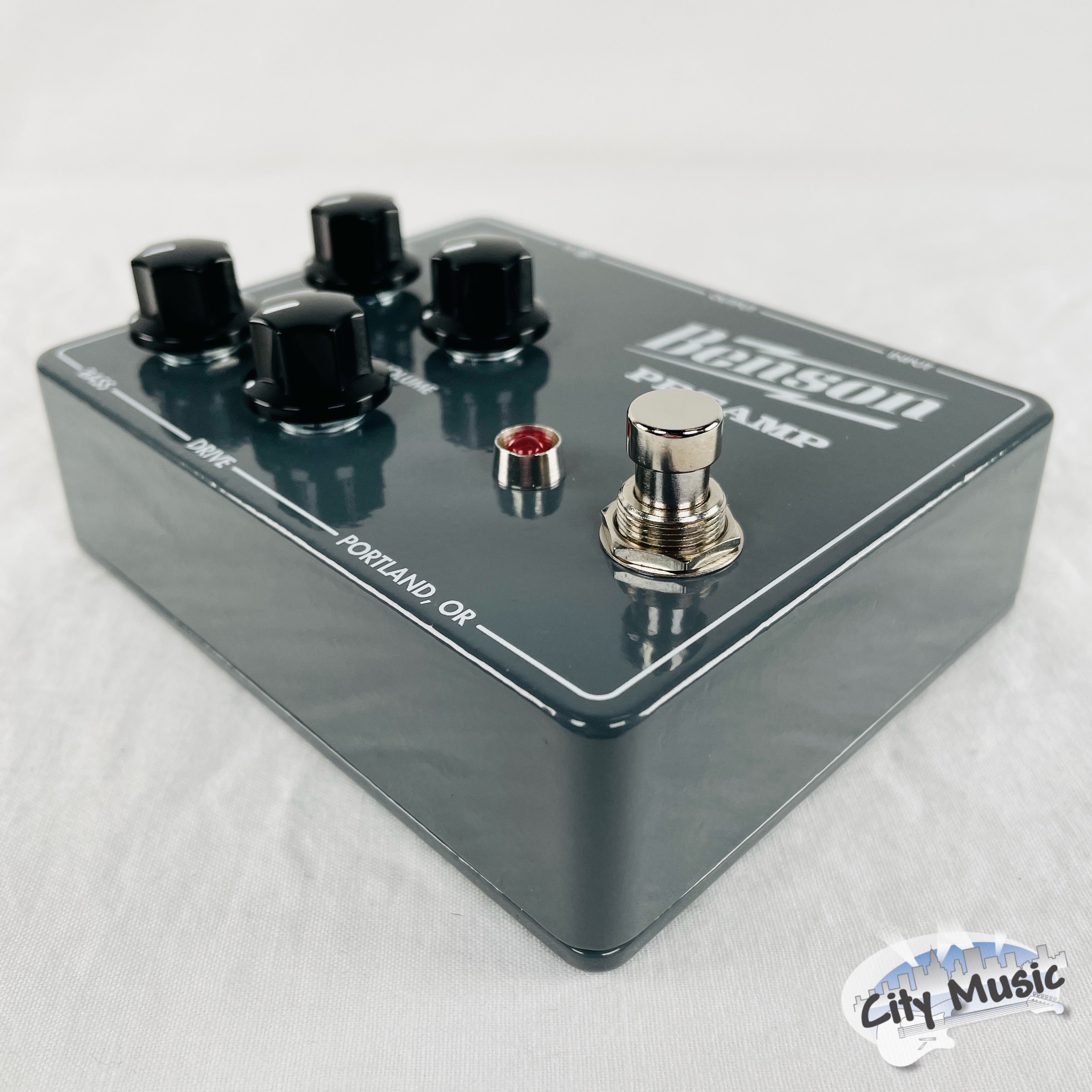 Benson Preamp pedal — angled view
