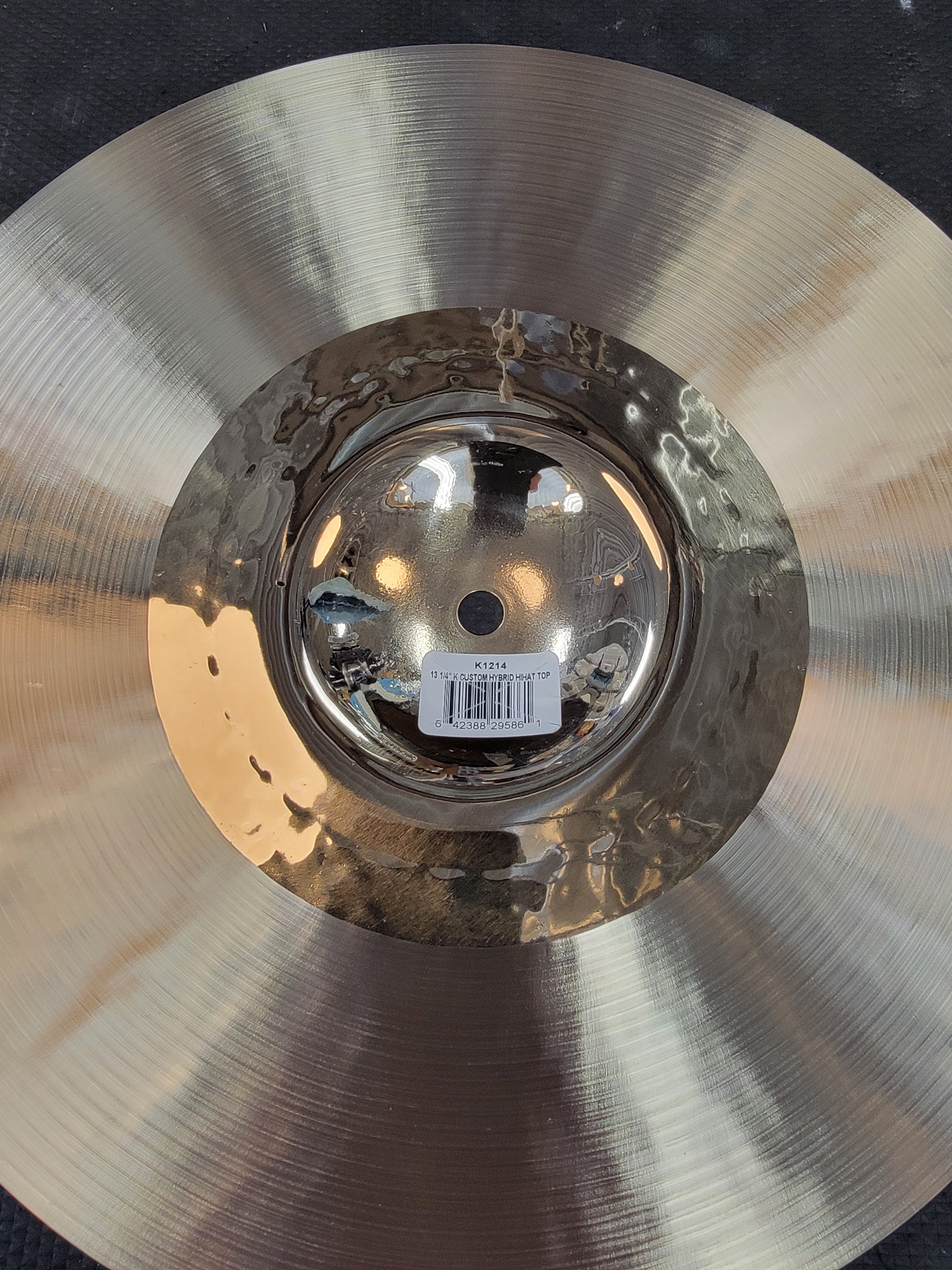 Zildjian K1213 13.25in K Custom Hybrid Hi-Hat Pair - complete set shot