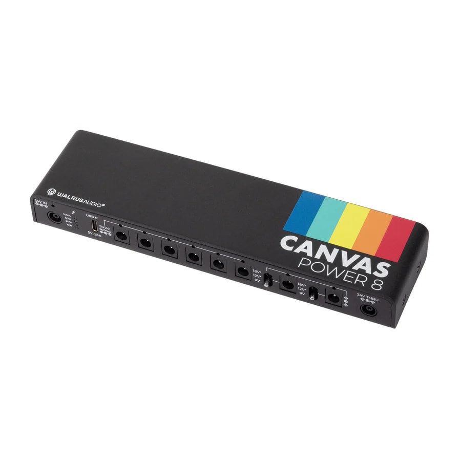 Walrus Audio Canvas Power 8 LINK — EIAJ link cable connection port close-up