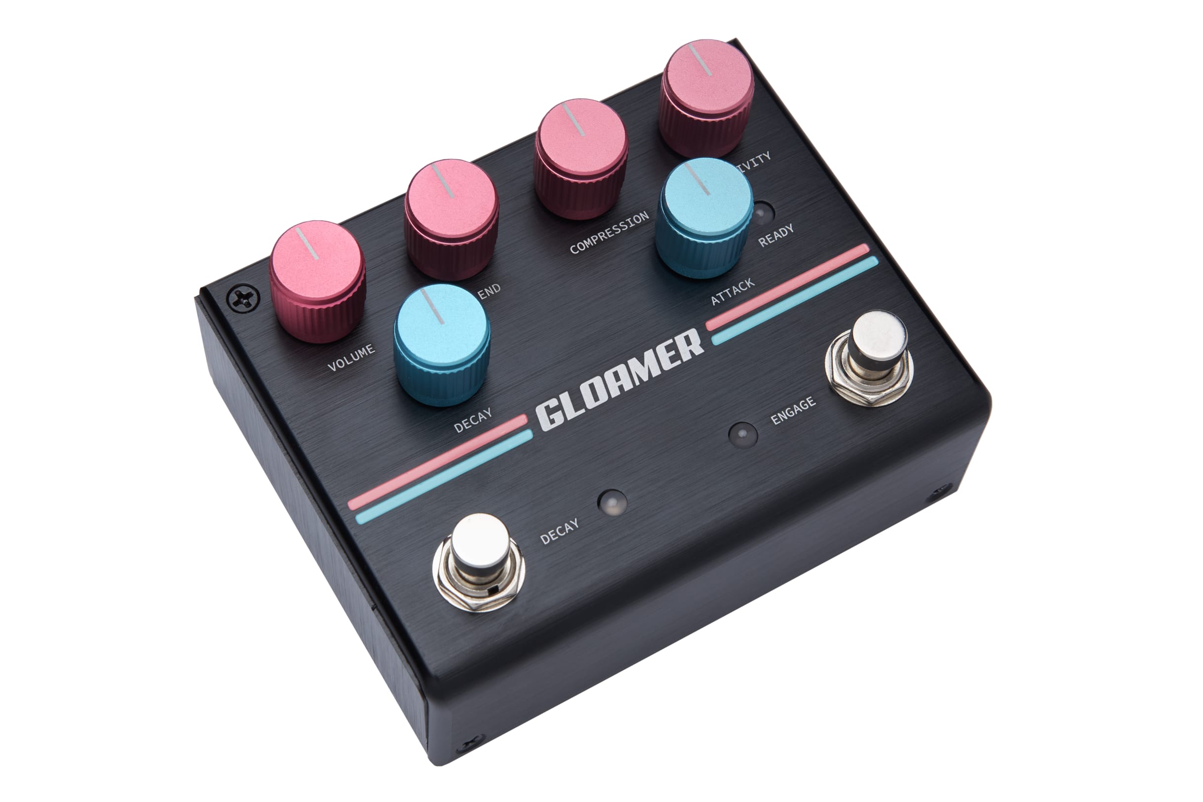 Pigtronix Gloamer volume swell pedal — dual footswitches detail