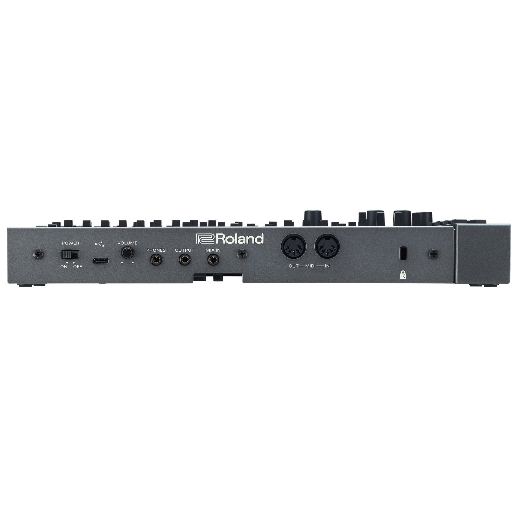 Roland JD-08 synthesizer module in use
