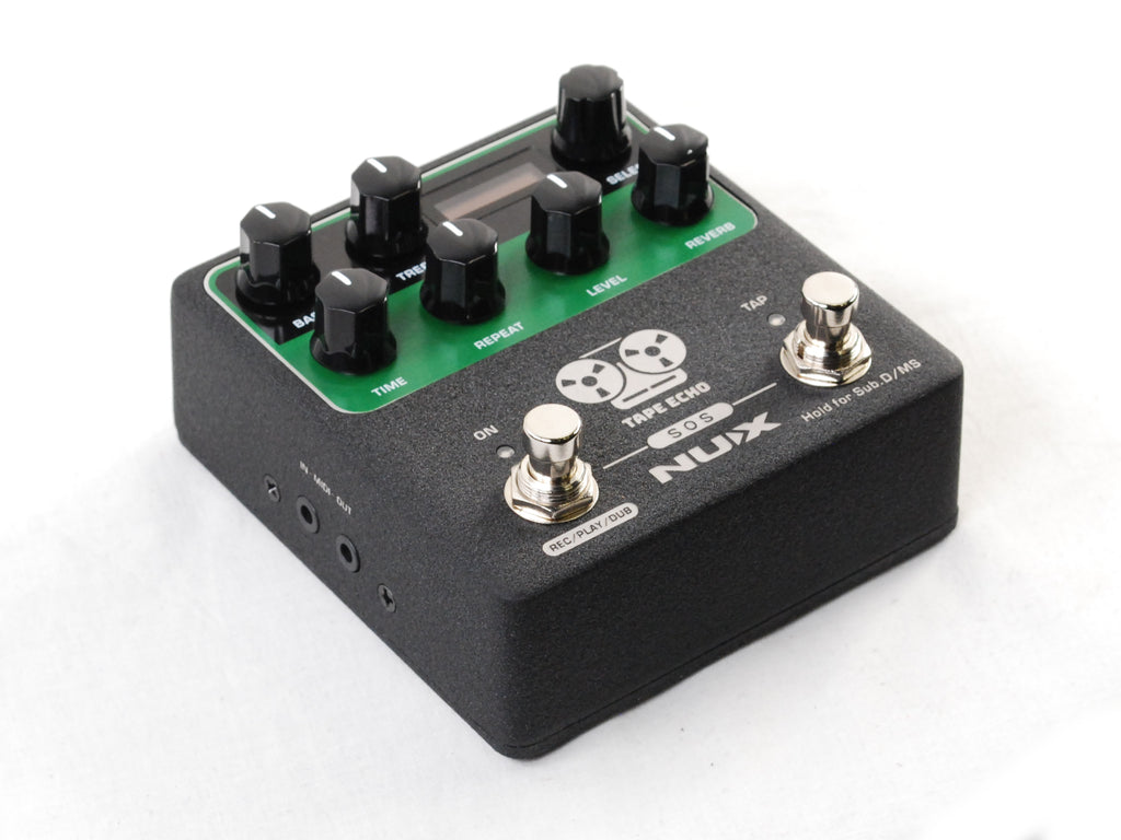 Used NUX NDD-7 Tape Echo pedal — angled view
